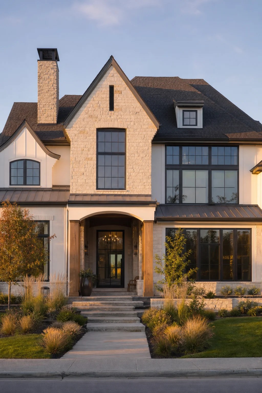 Luxury modern farmhouse-style custom home in Calgary