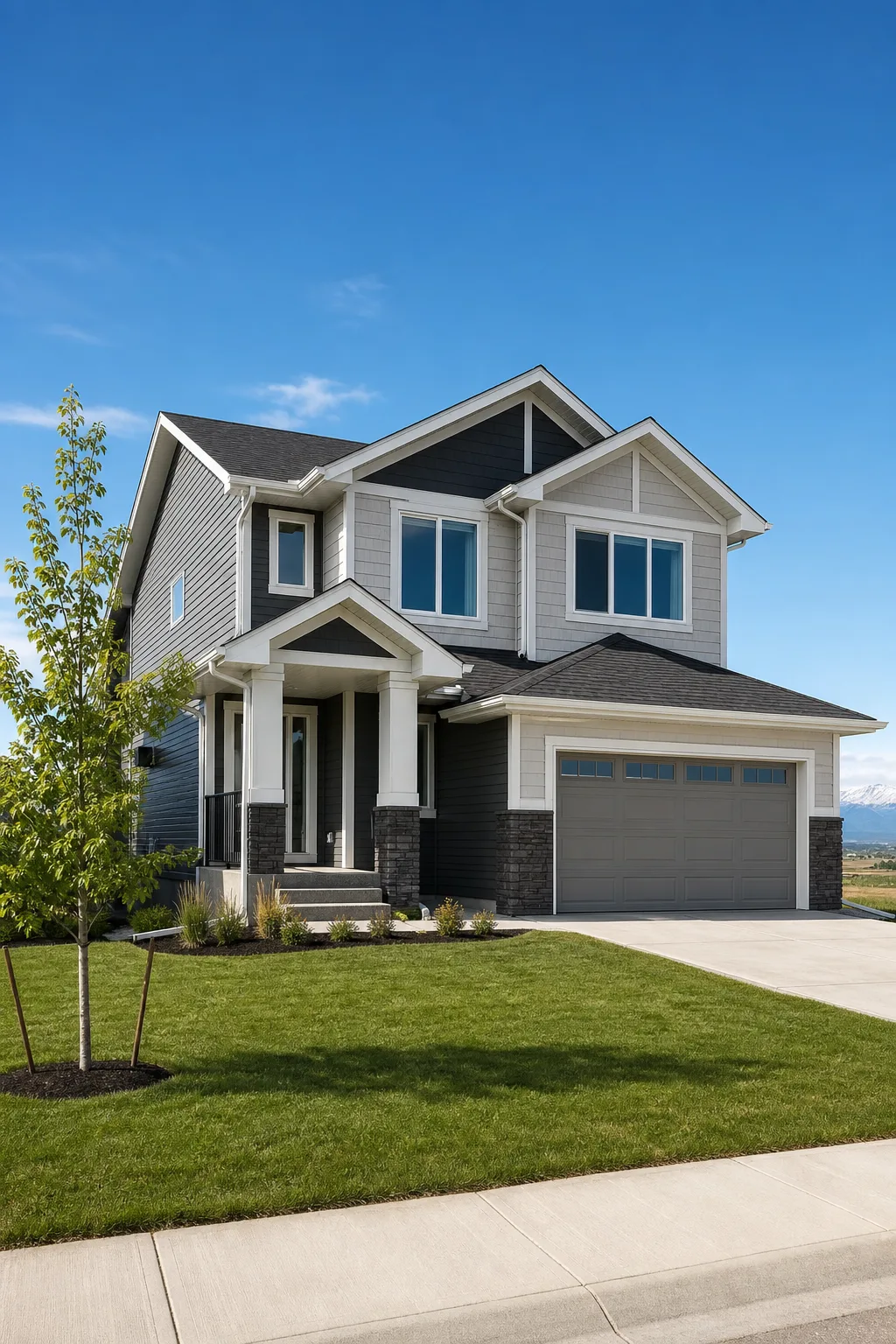 Modern two-storey new-build home in a Calgary suburb